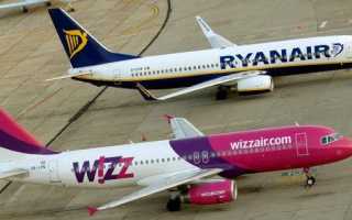 Изменение в правилах провоза ручной клади авиакомпании Ryanair и Wizzair